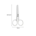 Mini White Scissor INS Style Portable Stainless Steel Blade Cutter for Paper Home Handwork Stationery Office School Gift F676