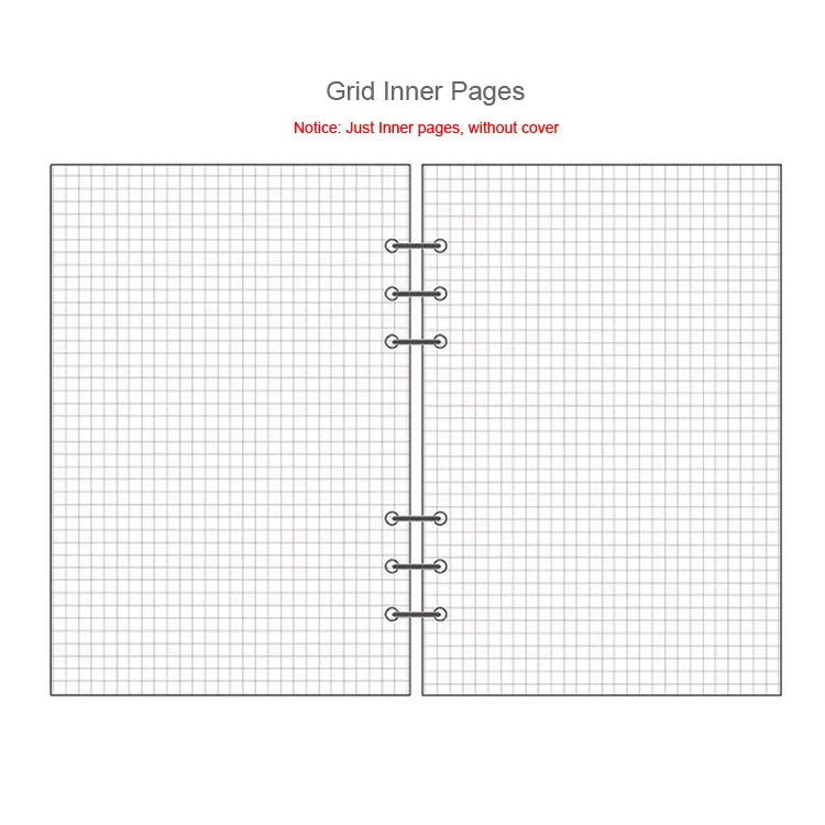 45 Sheets A5 A6A7 Loose Leaf Notebook Refill Spiral Binder Inner Page Weekly Monthly To Do Line Dot Grid Inside Paper Stationery