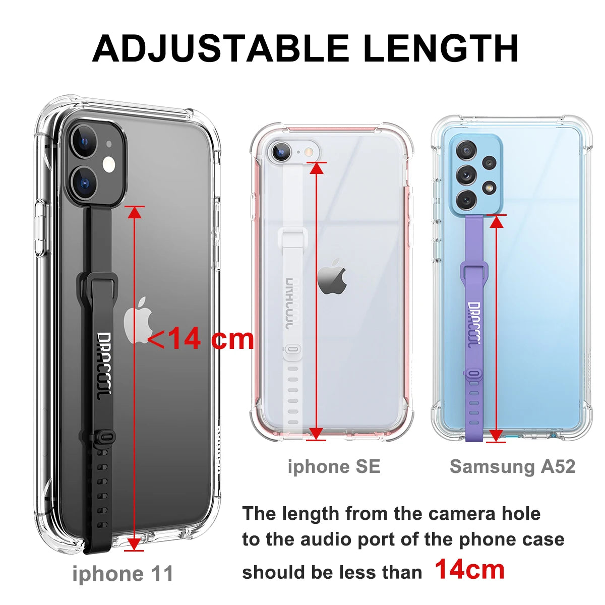 2pcs Soft TPU clear Wristband Hand Band silicone Grip Phone Hand Finger Ring Holder Strap Ropes For Samsung For iPhone kickstand