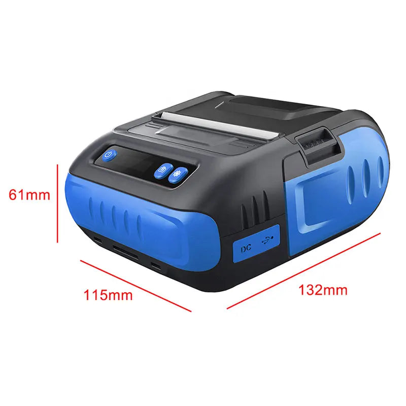 Milestone 80mm 2inch Wireless Bluetooth Thermal  Receipt Printer Receipt Label Maker Portable Sticker Label Printer Portable