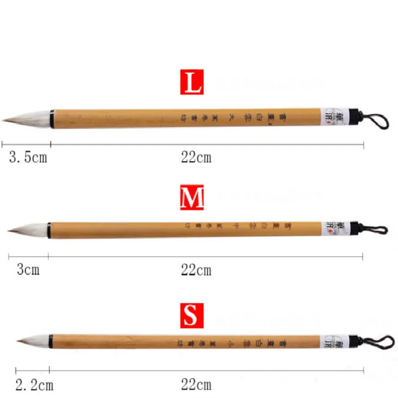 Calligraphy Brushes Chinese Mixed Woolen Hair Brush Pen Regular Script Calligraphy Painting Brush Pen Caligrafia Tinta China