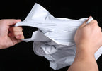 50PCS Portable White Express Courier Tote Bag DIY Logo Plastic Self-Sealing Adhesive Poly Envelope T-shirt Gift Mailing Pouches