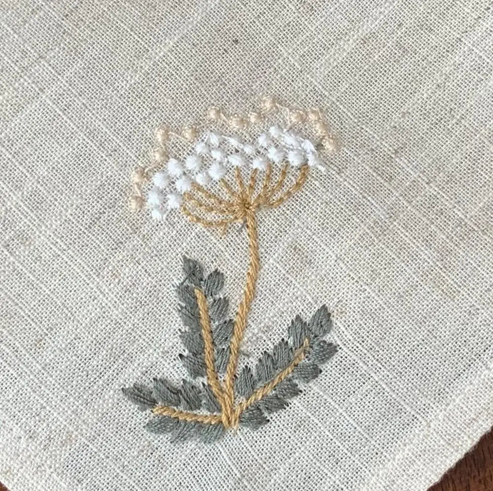 Varieties Flower,  Garden Embroidered Linen Look Floral Napkins, Placemats, Table Napkin, Hotel, Airbnb, Gift Restaurant