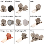 1 PCS Spring Pen Clip Metal Pencil Holder Single Hole Double Opening Triple Orifice Elastic Loop Portable Writing Stationery