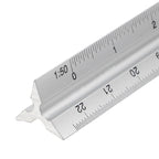 2020 New 30cm Aluminium Metal Triangle Scale Architect Engineer Technical Ruler