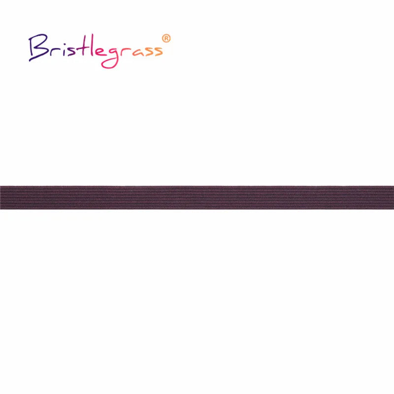 BRISTLEGRASS 2 5 10 Yard Flat Skinny Elastic Cord 1/4" 6mm Latex Rubber Bands Stretch String Notebook Ear Loop Dress Sewing Trim