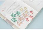MINKYS Kawaii 10pcs/lot Strawberry Lemon Carrot Metal Paper Clip Christmas Song Decorative Bookmark Binder Clips Stationery