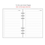 45 Sheets A5 A6A7 Loose Leaf Notebook Refill Spiral Binder Inner Page Weekly Monthly To Do Line Dot Grid Inside Paper Stationery