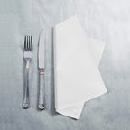 12PC  45x45cm RESTAURANT DINNER CLOTH LINEN WHITE 45x45cm PREMIUM HOTEL NEW NAPKINS