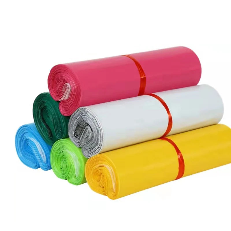 50pcs/Lots White Courier Bag Express Envelope Storage Bags Mail Bag Mailing Bags Self Adhesive Seal Plastic Packaging Pouch