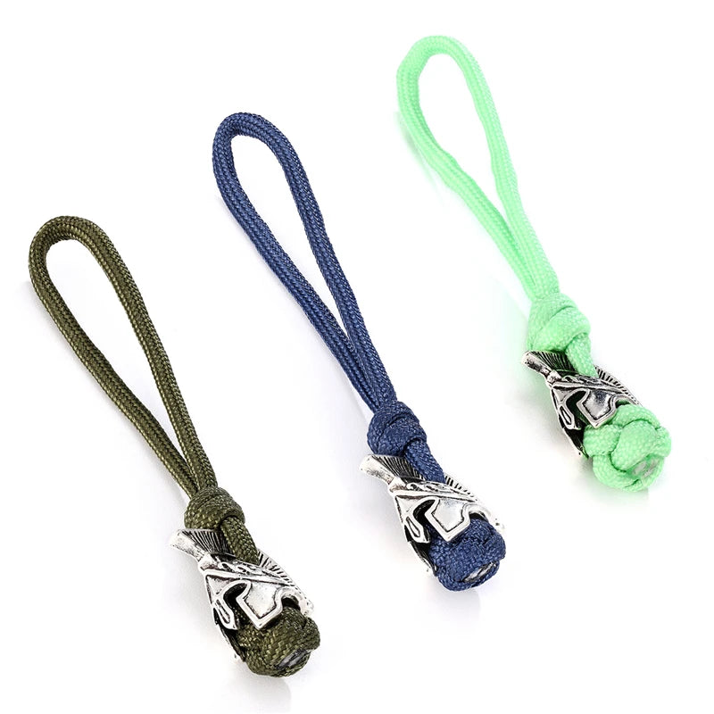 Supretu Men Vikings Lanyard Keychain Spartan Warrior Accessories Woven Rope Knife Car Keyring Handmade Bag Pendant Jewelery Gift