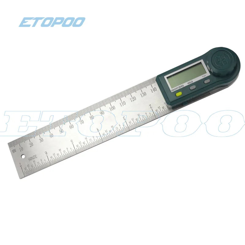 0-200/300mm Digital Angle Finder Meter 0-360 Degree Stainless Steel LCD Protractor Goniometer Ruler