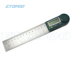 0-200/300mm Digital Angle Finder Meter 0-360 Degree Stainless Steel LCD Protractor Goniometer Ruler