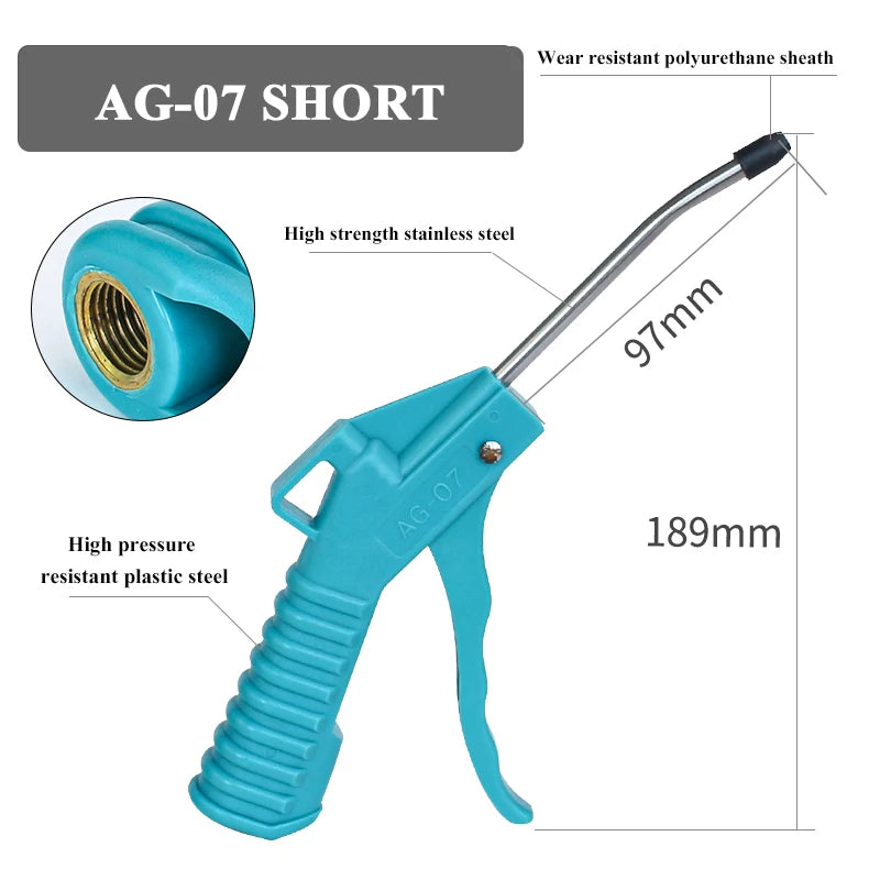 1PC Aluminum/Plastic Dust Removal Powerful Air Compressor Pneumatic Air Dust Blower Air Pump Device Cleaning Handhold Power Tool