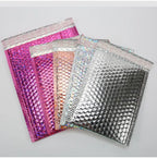50pcs Rose Gold Poly Bubble Mailer Envelopes Aluminum Foil Padded Envelopes Self Seal Bubble Shipping Mailer Bags