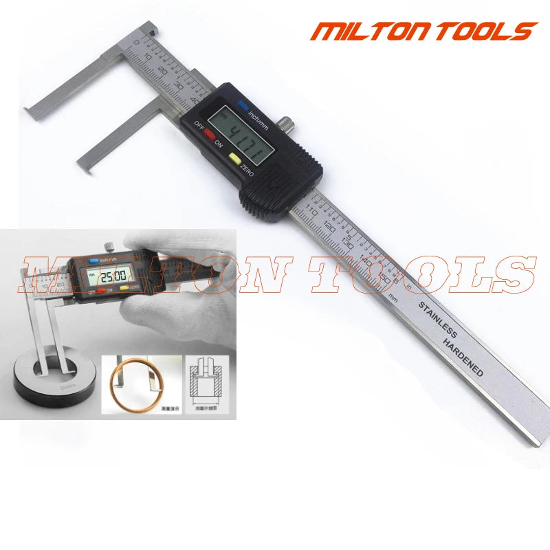 Inside Digital 10-150 mm 0.01 mm Electronic Digital Inside Groove Caliper with Knife Edge Micrometer Digital Vernier Caliper