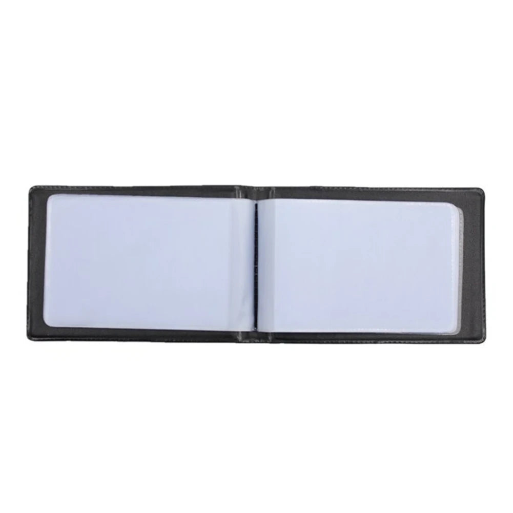 PU Leather 40Cards/20 pocket ID Credit Card Holder Book Case Keeper Organizer Passport Credit Card Case Business Men Vintage Bag