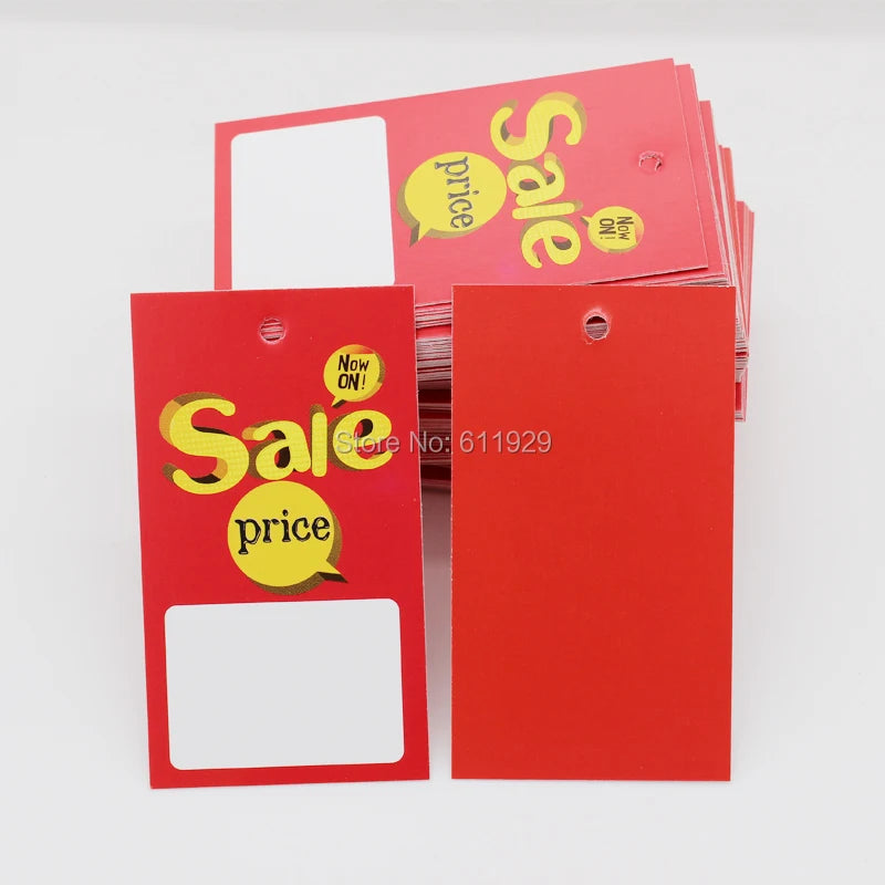 Free Shipping Sale Price Tag/Blank Hang Tag/Clothing Paper Tag/Custom Garment Printed Tag/Clothing Label/Sale Label 200 Pcs