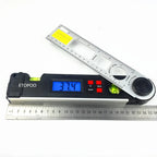 400mm / 250mm Digital Angle Finder Gauge 0-270 Degree Protractor Ruler Miltre Angle Finder Meter Spirit Level Back-Light