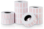 Retail 1 Roll 500PCS White Adhesive Price Tag Paper Price label Mark Sticker for MX-5500 Price Tag Gun lableller