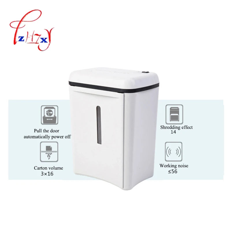 14L Electric Paper Shredder SD9280 Mute File Grinder Office Home Crusher Destroyer Guillotine Trimmer For Paper Document 220V