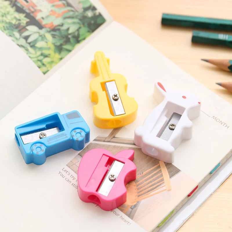 30 Pcs Candy Coloring Reel Pencil Sharpener Turn Pencil Knife Student Learning Supplies Gifts Stationery Wholesale