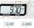 FUJIWARA Digital Display Stainless Steel Calipers 0-150mm 1/64 Fraction/MM/Inch LCD Electronic Vernier Caliper IP54 Waterproof