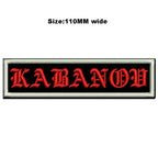 Custom Embroidered Name Patch 110MM Wide Biker Motorcycle Badge Tag Vest Personalized