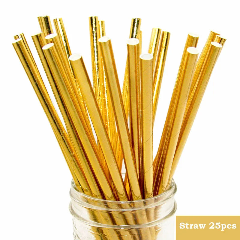 Kraft Paper Themed Party Disposable Tableware Set Paper Plates Cups Straw Napkins Party Birthday Wedding Carnival Supplies Decor