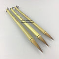3pcs/lot,Chinese Painting Brush Calligraphy Writing Brush Weasel Hair Lan hua/zhu zi Painting Xing kai writing