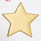 8Pcs Star Paper Plates Party Decoration Disposable Tableware for Dinner Cakes Birthday Wedding Party Supplies