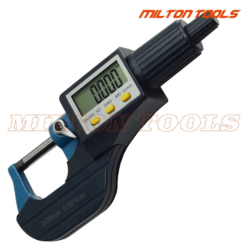 IP54 0.001mm Electronic Outside Micrometer 0-25mm Digital Micrometer Caliper Gauge Meter Micrometer Carbide Tip Measure Tools