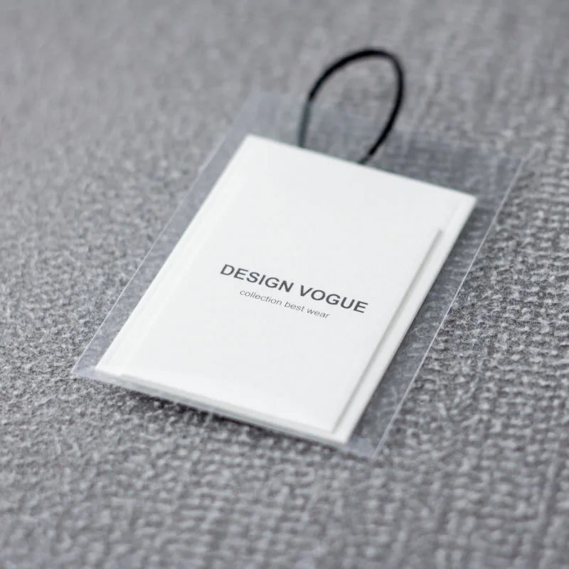 customized Printed brand name hang tags with Specialty paper for garment clothes/shoes/bags/Clothing tags/label with opp bag