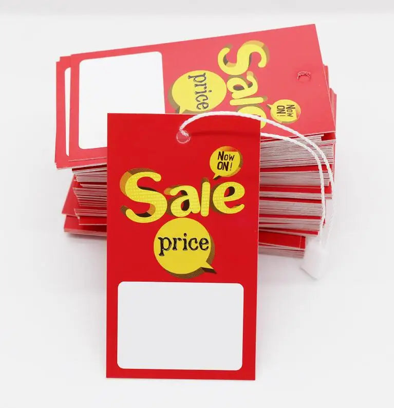 Free Shipping Sale Price Tag/Blank Hang Tag/Clothing Paper Tag/Custom Garment Printed Tag/Clothing Label/Sale Label 200 Pcs