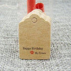 various paper gift hang tag 100pcs per lot thank you kraft gift packing tag handmade with love products price tag