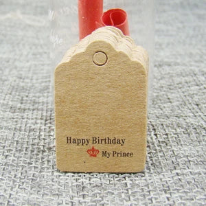various paper gift hang tag 100pcs per lot thank you kraft gift packing tag handmade with love products price tag