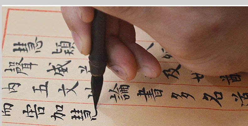 Luxurious Rabbit Mixed Hair Chinese Calligraphy Brush Pen Ancient Bamboo Small Regular Script Writing Drawing Brush Stationery