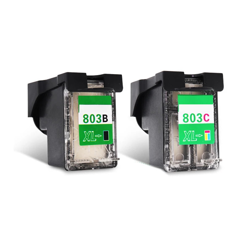 Vilaxh 803 803XL Cartridge for Coffee Printer for HP 803 Color for Cake Chocolate Coffee for Refillable Edible Ink Cartridge