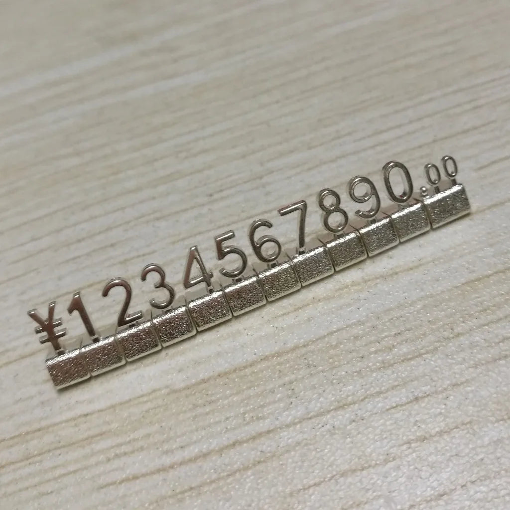 Lot of 10pcs Same Numbers Adjustable Price Cube Letters Assembly Jewelry Watch Shop Display Block EUR Price Numeral Combined Tag