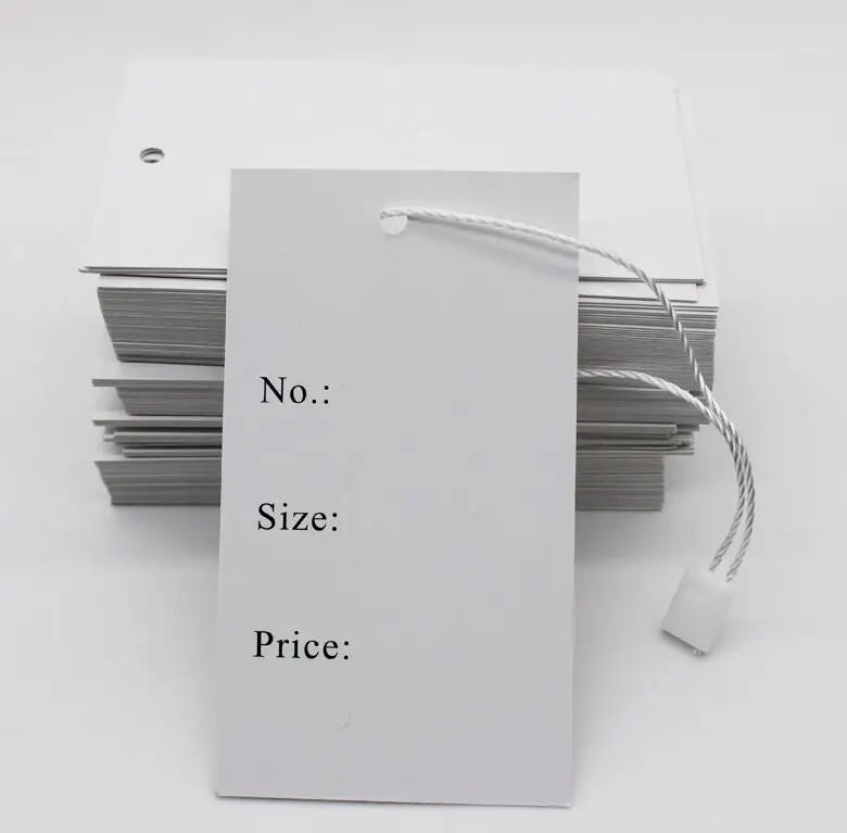 Free Shipping Stock Clothing Price Hang Tag/Garment Size Tag/Clothing Printed Label/Custom Clothing Paper Hang Tag 200 Pcs a Lot