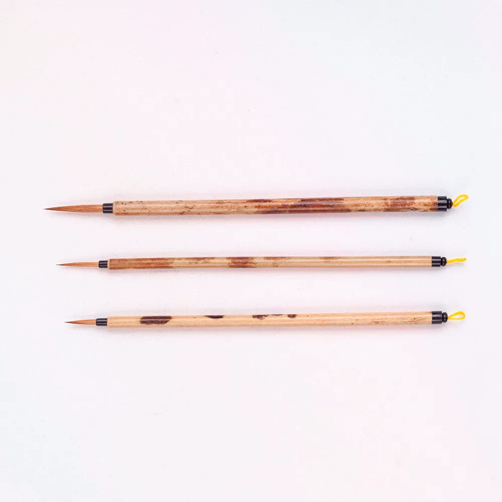ArtSecret High Quality 3PC/Set BK-02 Art Calligraphy Watercolor Brushes Kolinsky Hair Bamboo Handle Chinese Painting Supplies
