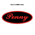 Custom Embroidered Name Patch 110MM Wide Biker Motorcycle Badge Tag Vest Personalized