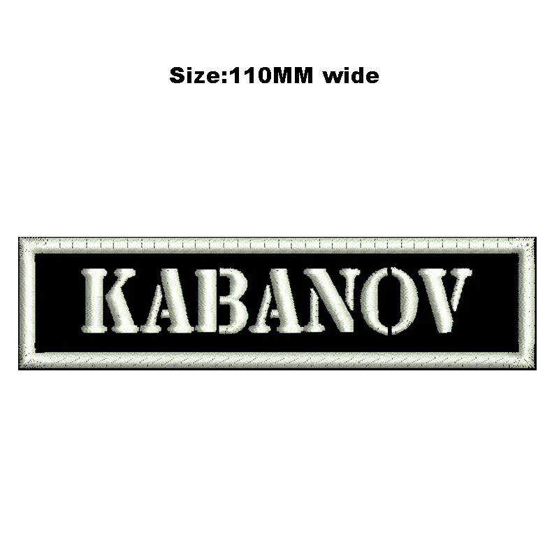 Custom Embroidered Name Patch 110MM Wide Biker Motorcycle Badge Tag Vest Personalized