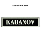 Custom Embroidered Name Patch 110MM Wide Biker Motorcycle Badge Tag Vest Personalized