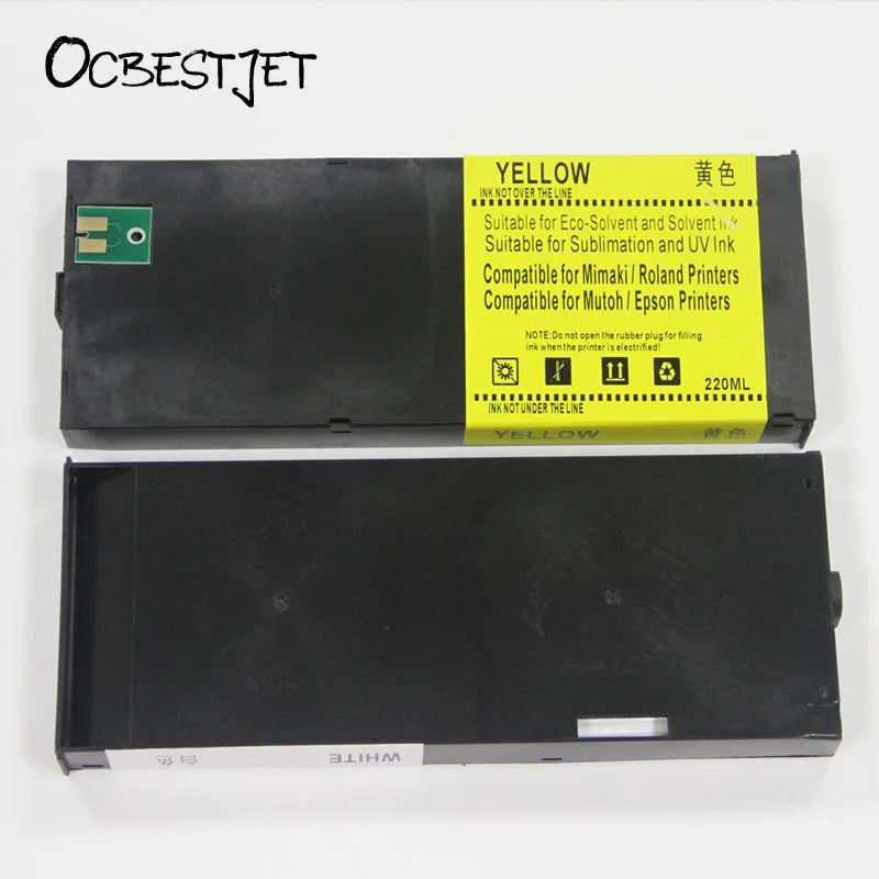 ECO UV Ink Cartridge Full With 220ML UV Ink For Roland LEF-300 LEF-20 LEF-12 LEJ-640 LEC-540 LEC-330 (7 Colors Are Available)