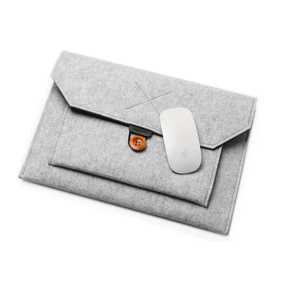 11.6/13/14/15"Laptop Sleeve Felt Ultralight Notebook Tablet Pad Case Multi-pocket Pouch Bag Briefcases for Apple Macbook/ Asus