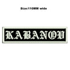 Custom Embroidered Name Patch 110MM Wide Biker Motorcycle Badge Tag Vest Personalized
