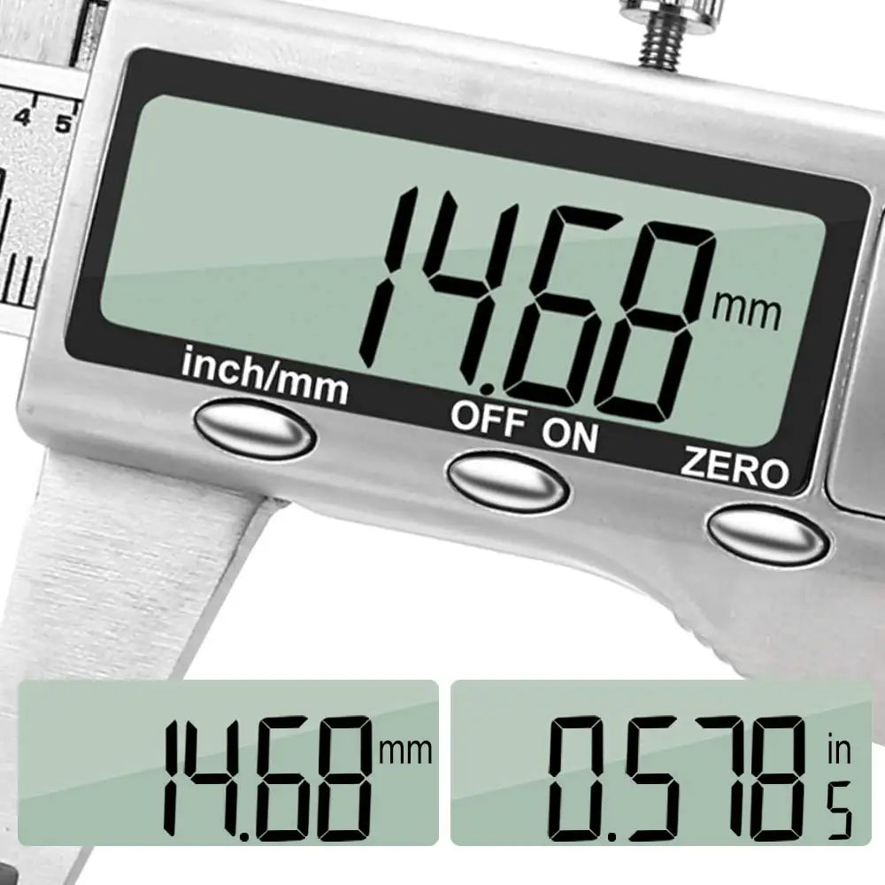ESPLB Stainless Steel Caliper Electronic LCD Digital Vernier Scale Caliper 6 inch 6'' 150mm Measuring Tool Calipers