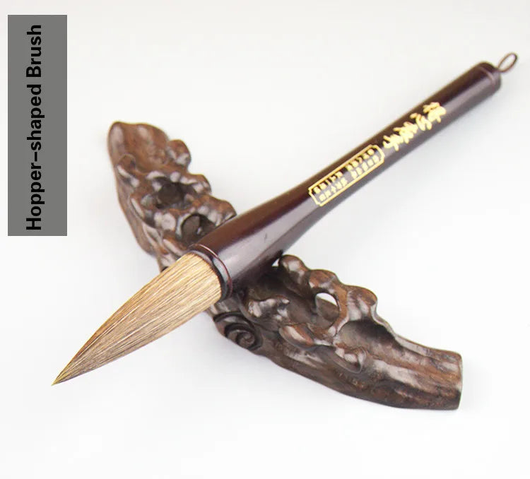 Authentic Chinese Traditional Calligraphy Brush Pen Hopper-shaped Brushes for Couplets Rabbit Mixed Hair Chinese Painting Brush