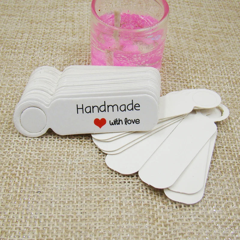 5*1.3cm cute shape kraft paper blank price label tag 100pcs +100pcs hemp string for production price tag description